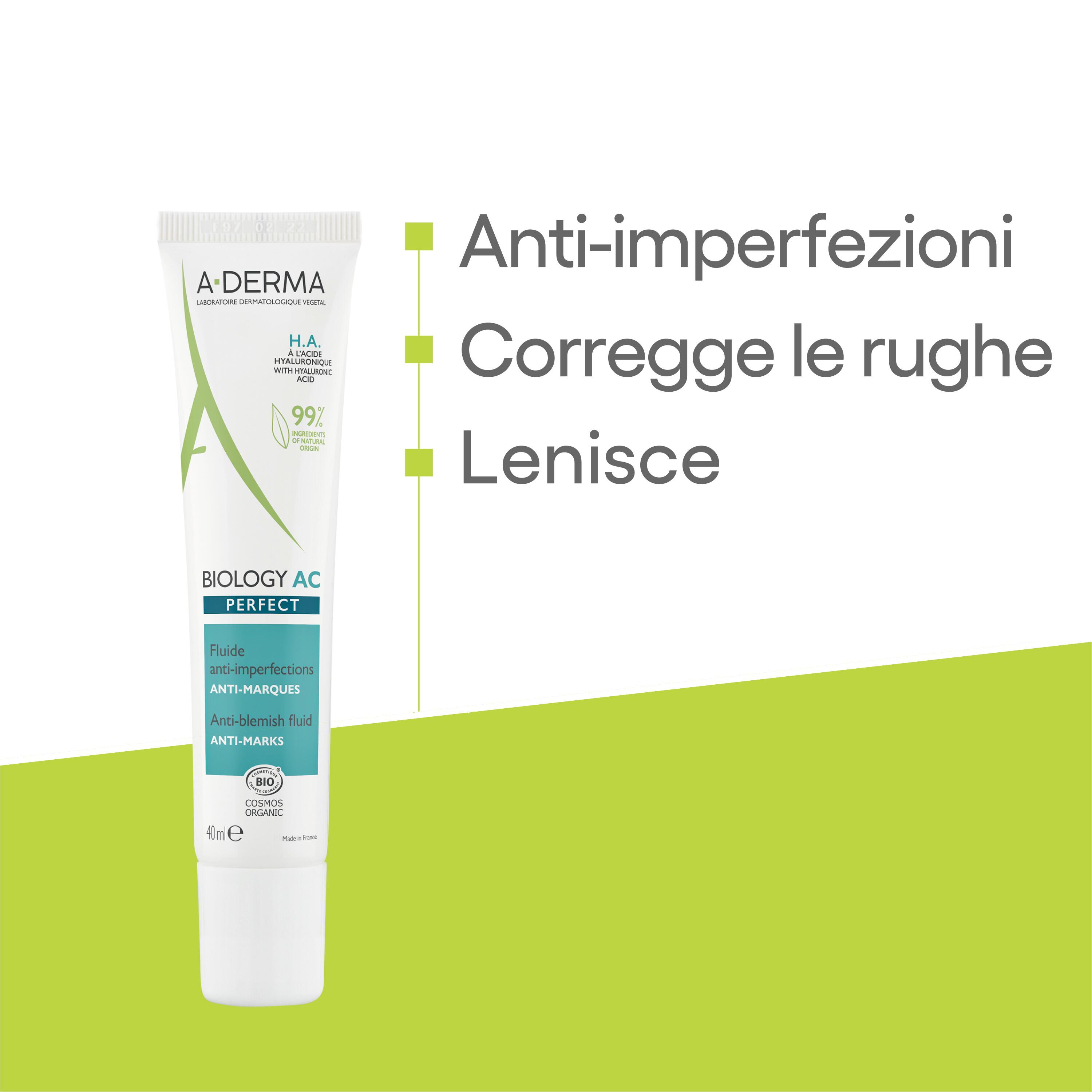 A-Derma - Biology AC Perfect Fluido Anti-Imperfezioni Per Pelle Acneica 40 ml