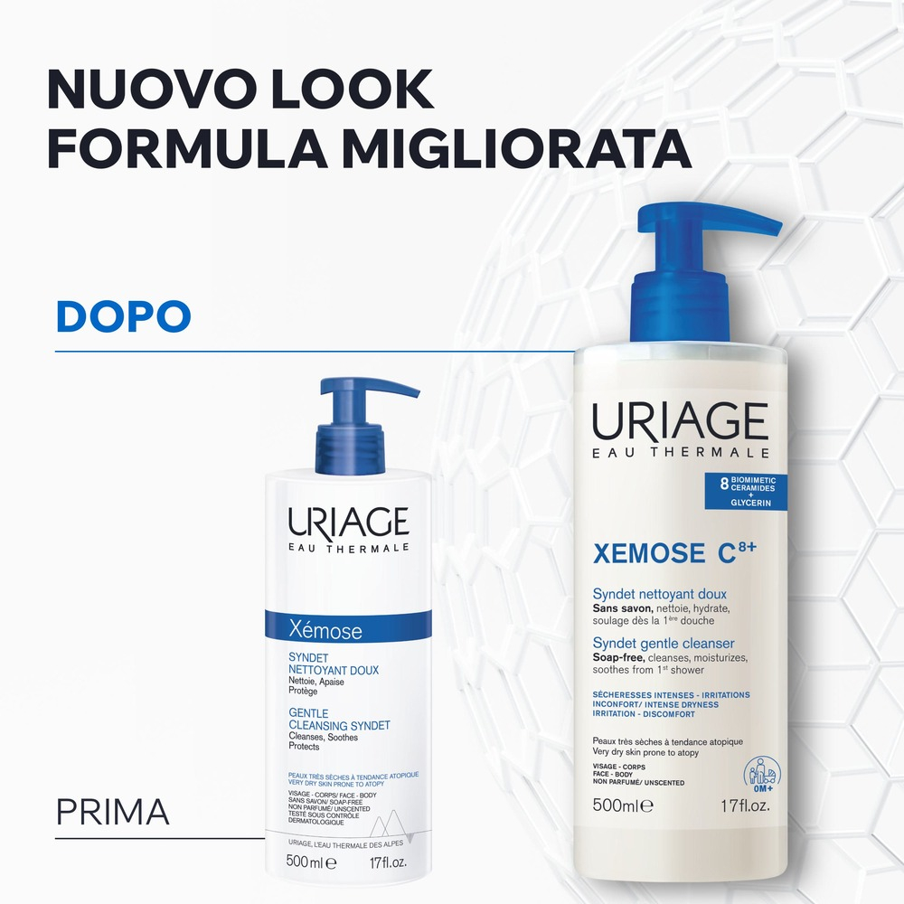 Uriage Xémose Syndet Detergente Delicato Pelle Secca 500 ml