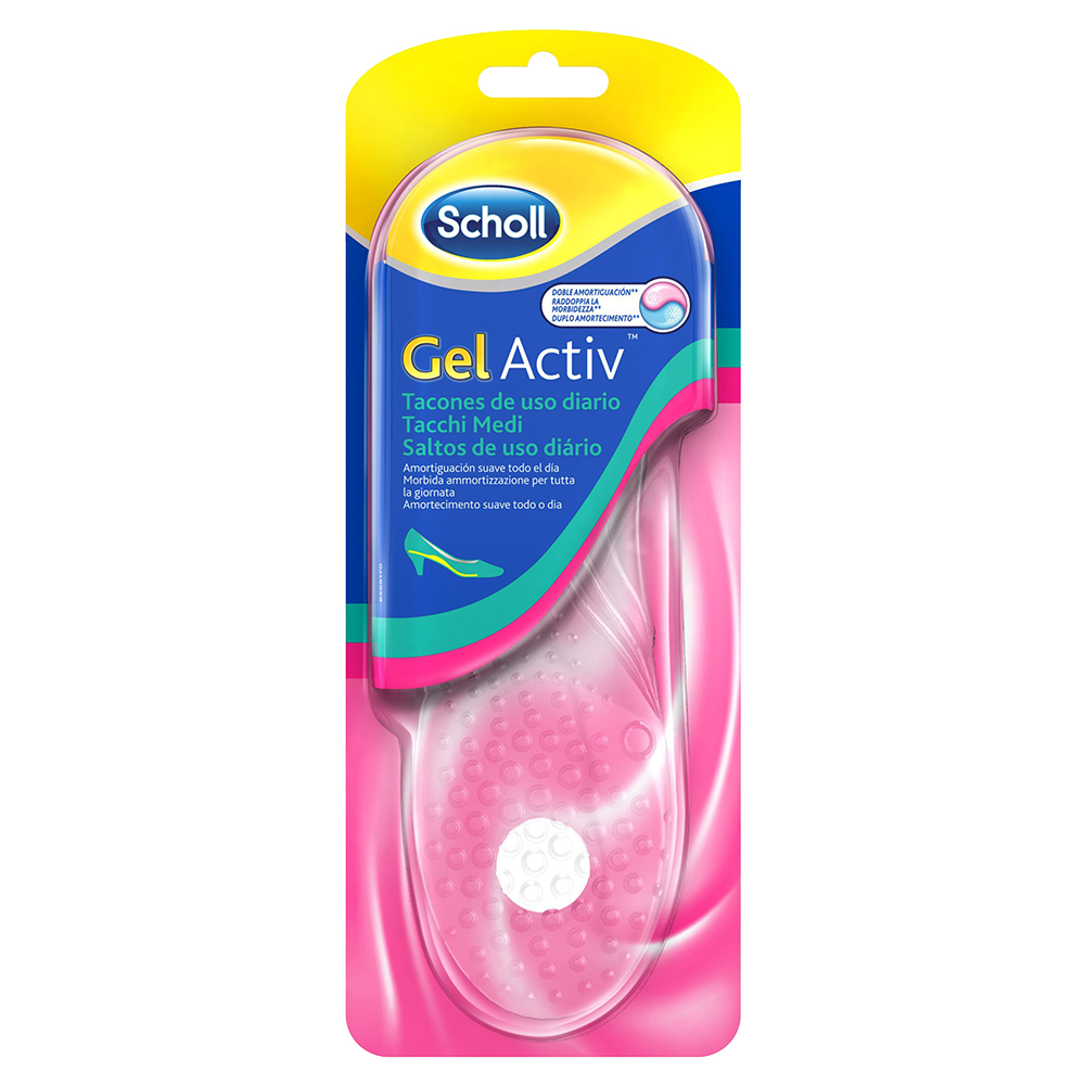 Scholl Gel Activ Tacchi Medi - Solette in gel - 1 paio