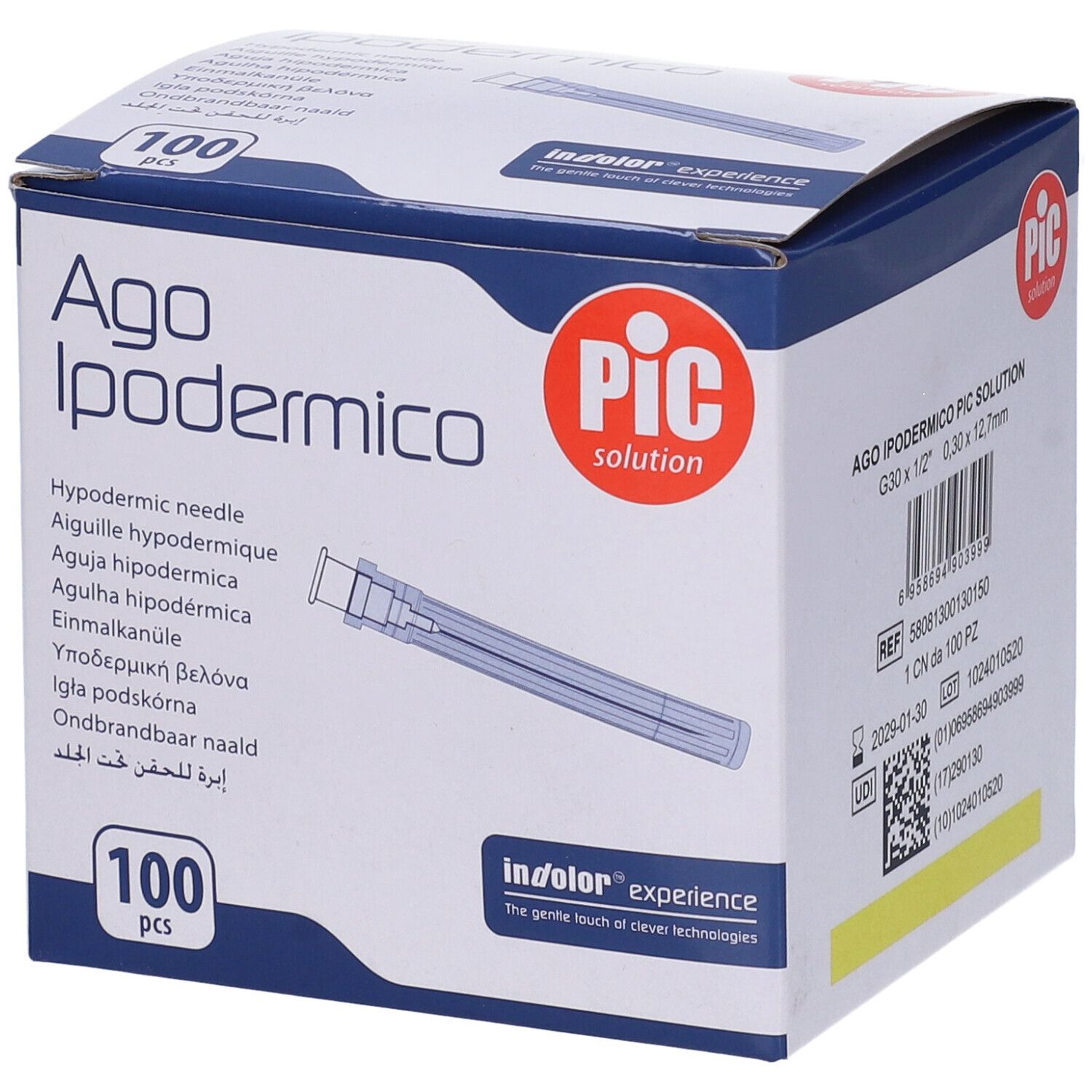 PIC AGO IPODERMICO G30 1/2