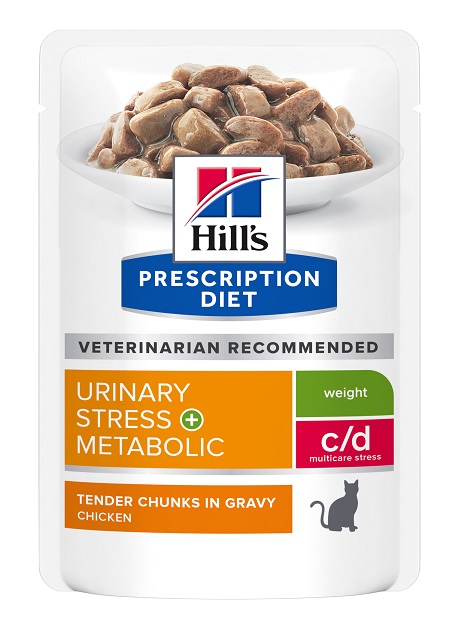 PD FELINE C/D URI STR+META 85G