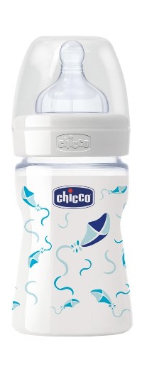 Chicco Biberon Benessere Vetro Boy +0m 150 ml