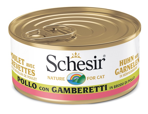 SCHESIR CAT POLLO/GAMBERETT70G