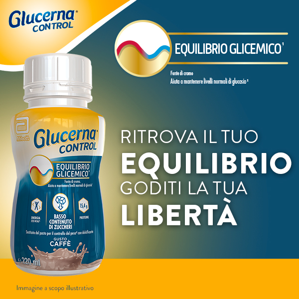 Glucerna Control, equilibrio glicemico, pasto sostitutivo per il controllo del peso, drink gusto caffè - 4x200ml