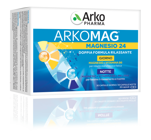 Arkopharma Magnesio 24 Doppia Azione 60 capsule