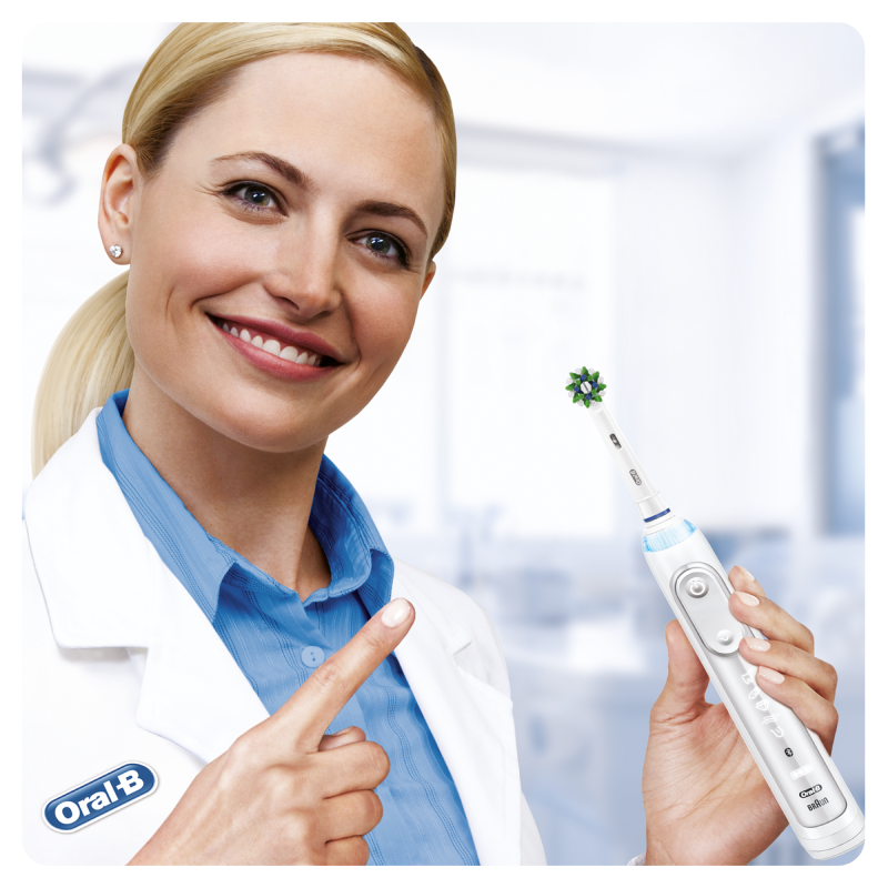 Oral-B CrossAction Testine Di Ricambio Con Tecnologia CleanMaximiser, Confezione Da 5 Pezzi