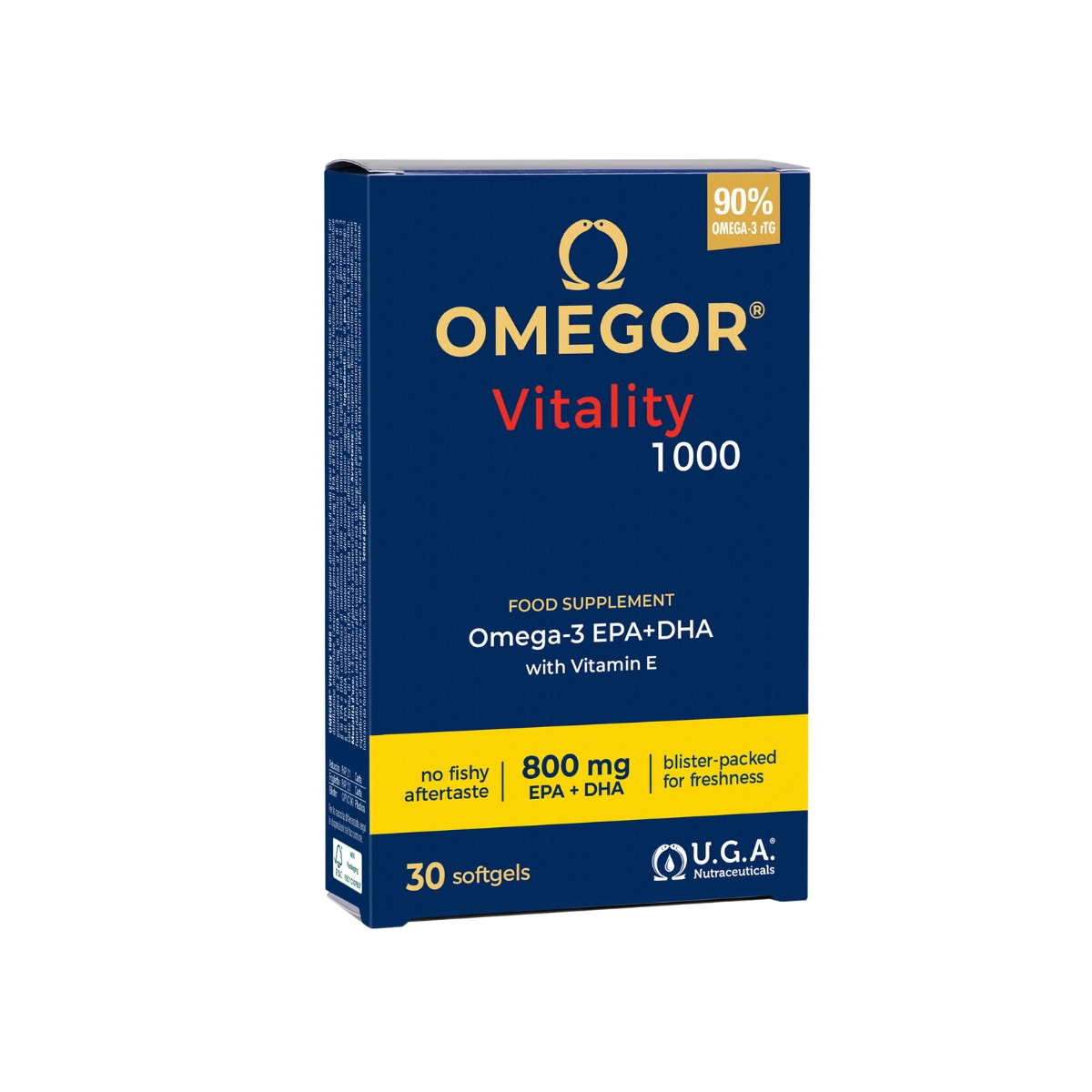 Omegor Vitality 1000 - Integratore per cuore e circolazione - 30 perle