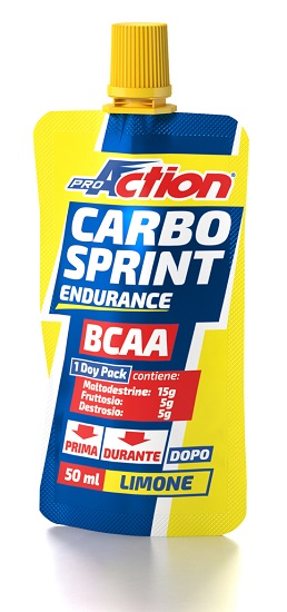 ProAction Carbo Sprint BCAA Gusto Limone Integratore 50 ml 