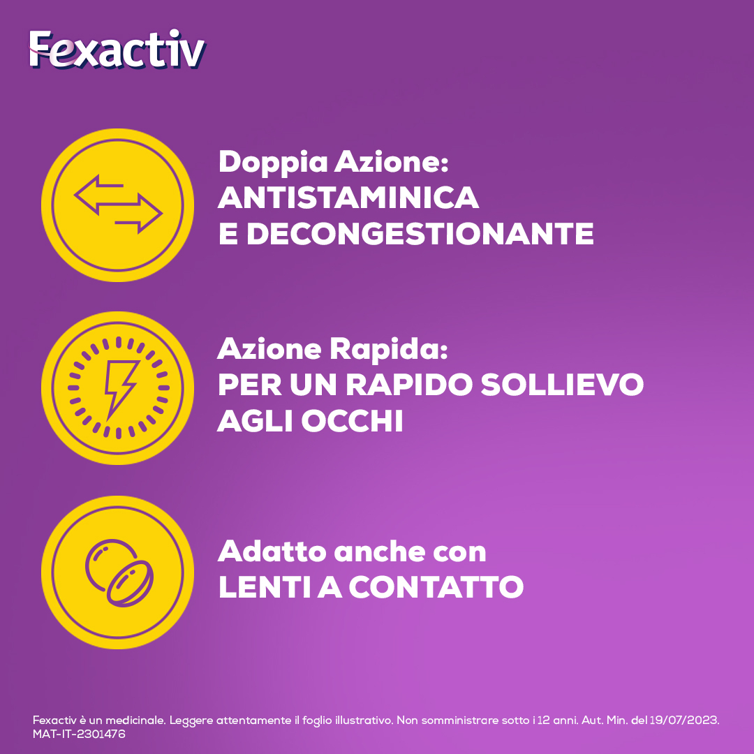 Fexactive collirio - 10 flaconcini da 0,5ml
