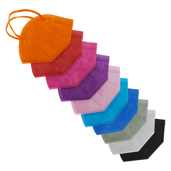 MASCHERINA FFP2 Pacco MULTICOLOR 10 Pezzi