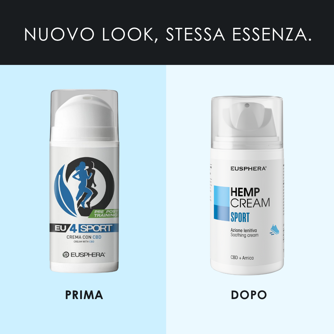 Eusphera Hemp Cream Sport - Crema Per Dolori Muscolari Ed Infortuni 75 ml