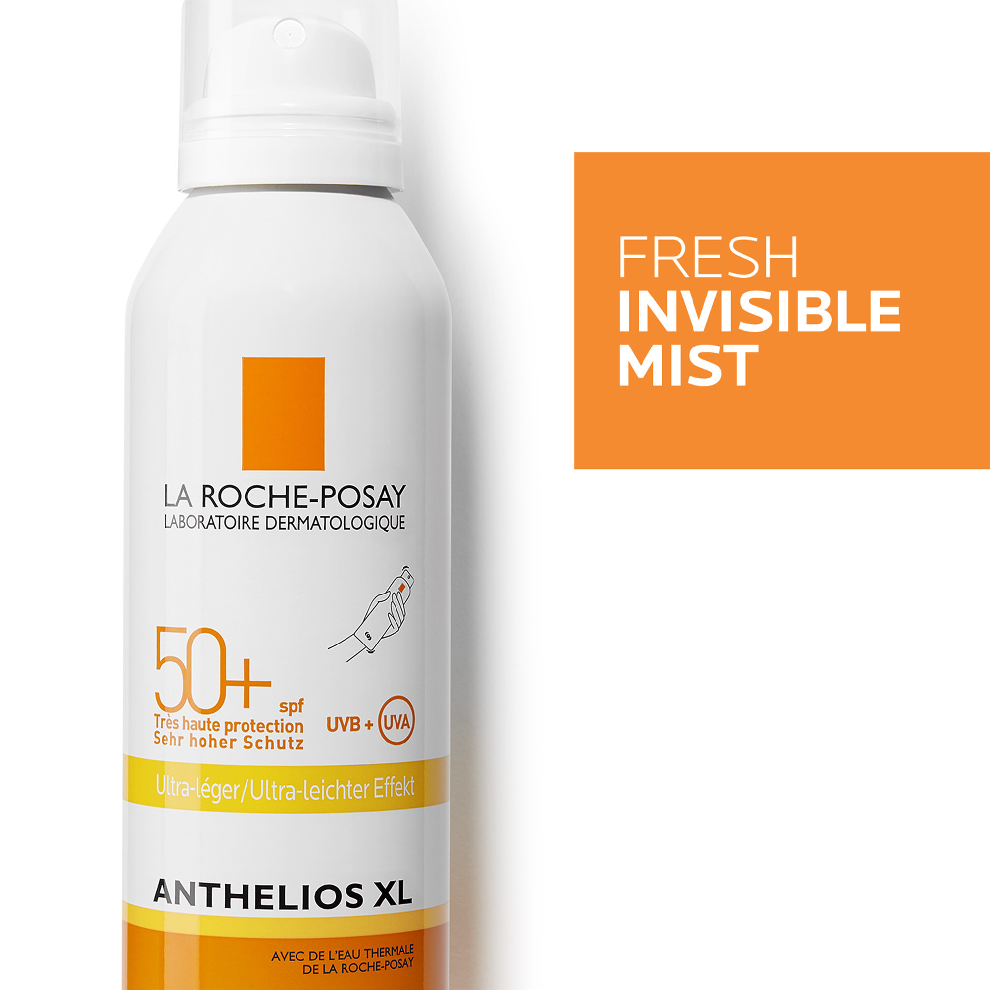 La Roche-Posay Anthelios XL - Spray Solare Invisibile Ultra Leggero SPF50+ Corpo 200 ml