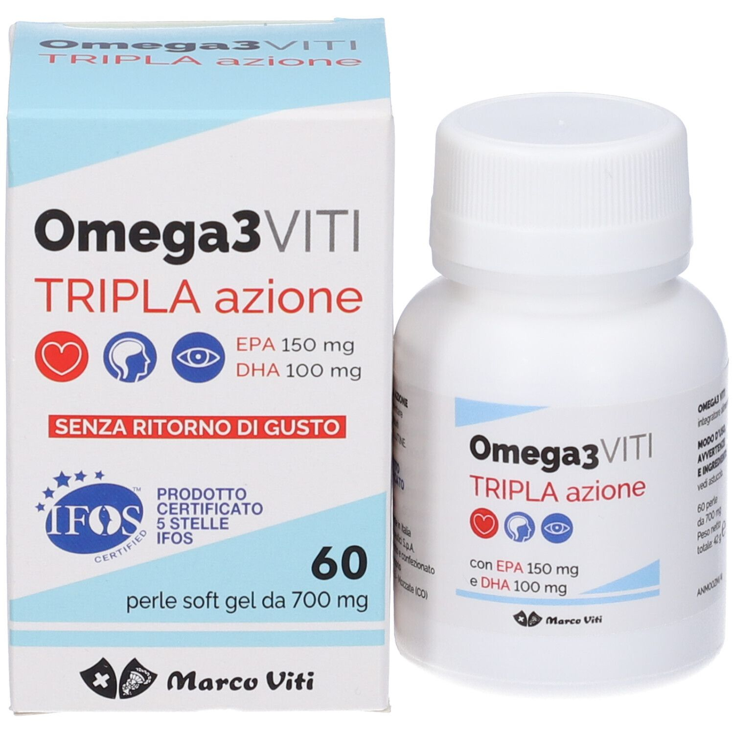 Omega 3 Viti Tripla Azione - 60 Perle