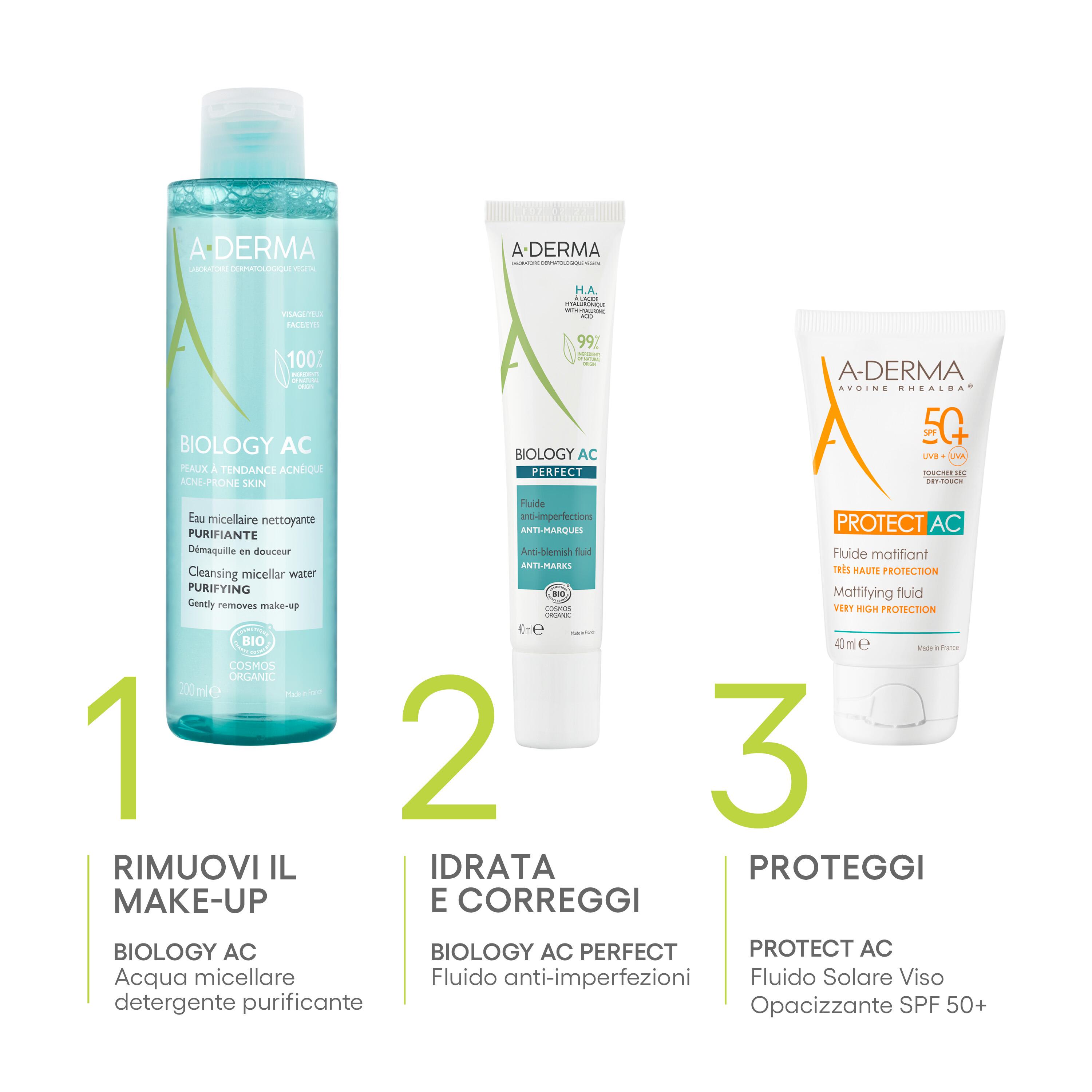 A-Derma - Biology AC Perfect Fluido Anti-Imperfezioni Per Pelle Acneica 40 ml