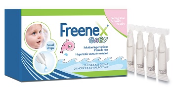 Freenex Baby Gocce Nasali Soluzione Ipertonica Acqua di Mare