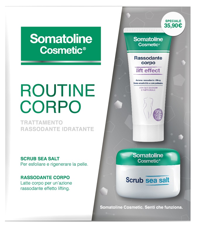 SOMATOLINE COSMETIC ROUTINE CORPO COFANETTO RASSODANTE  CREMA + SCRUB SEA SALT