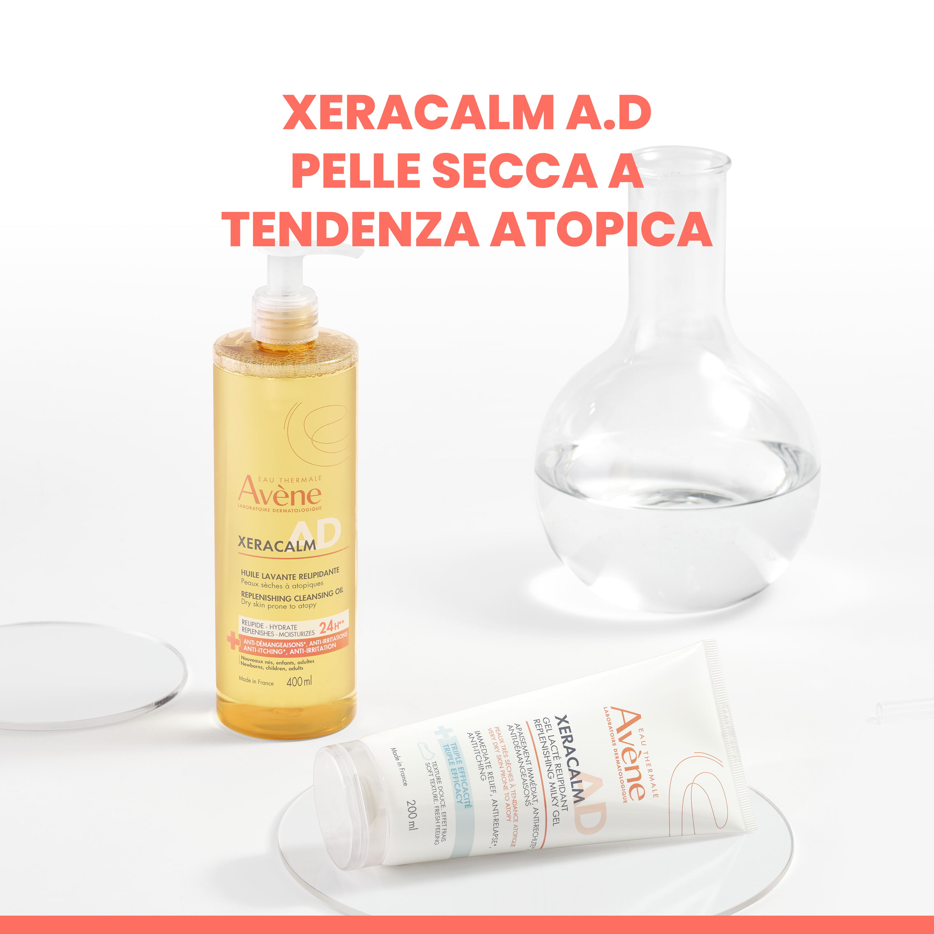 Avène Xeracalm AD - Gel Latte Liporestitutivo Per Pelle Secca 200 ml