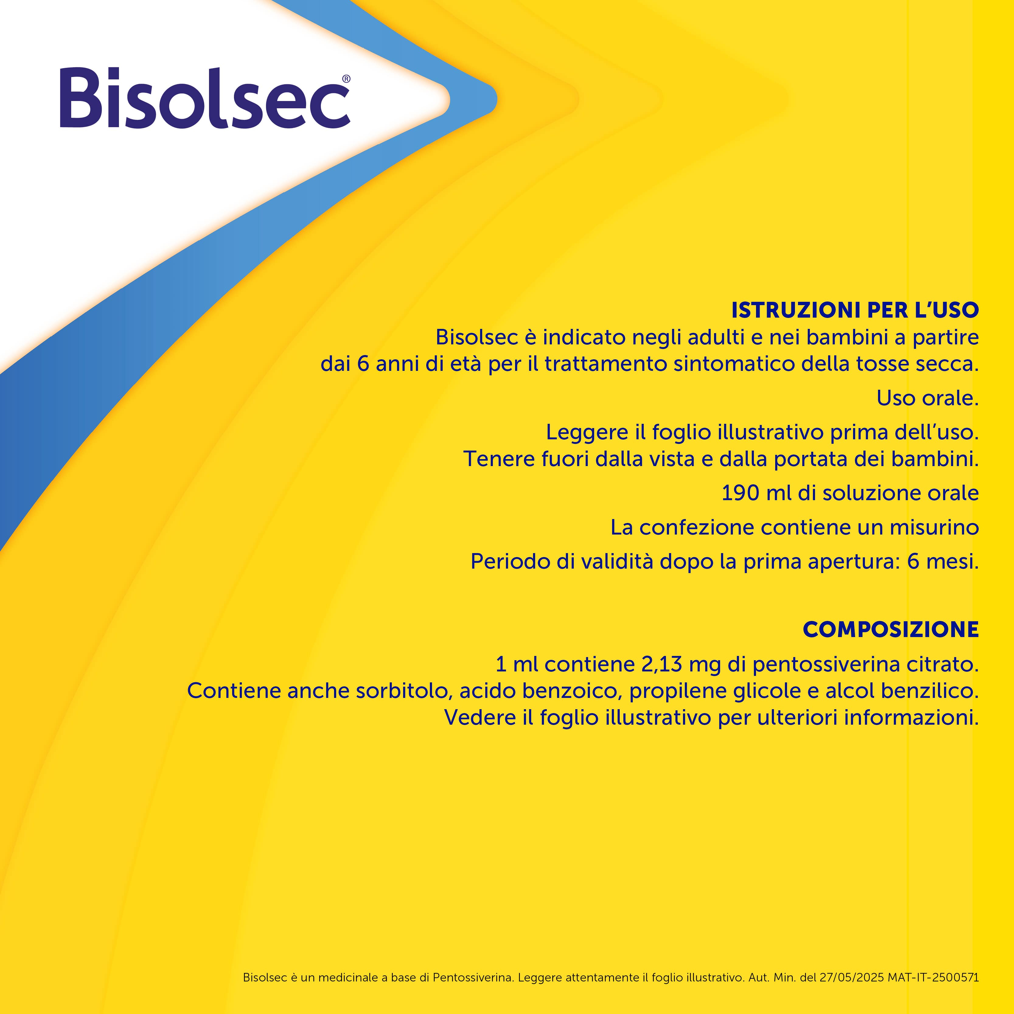 BISOLSEC Scir.190ml 2,13mg/ml