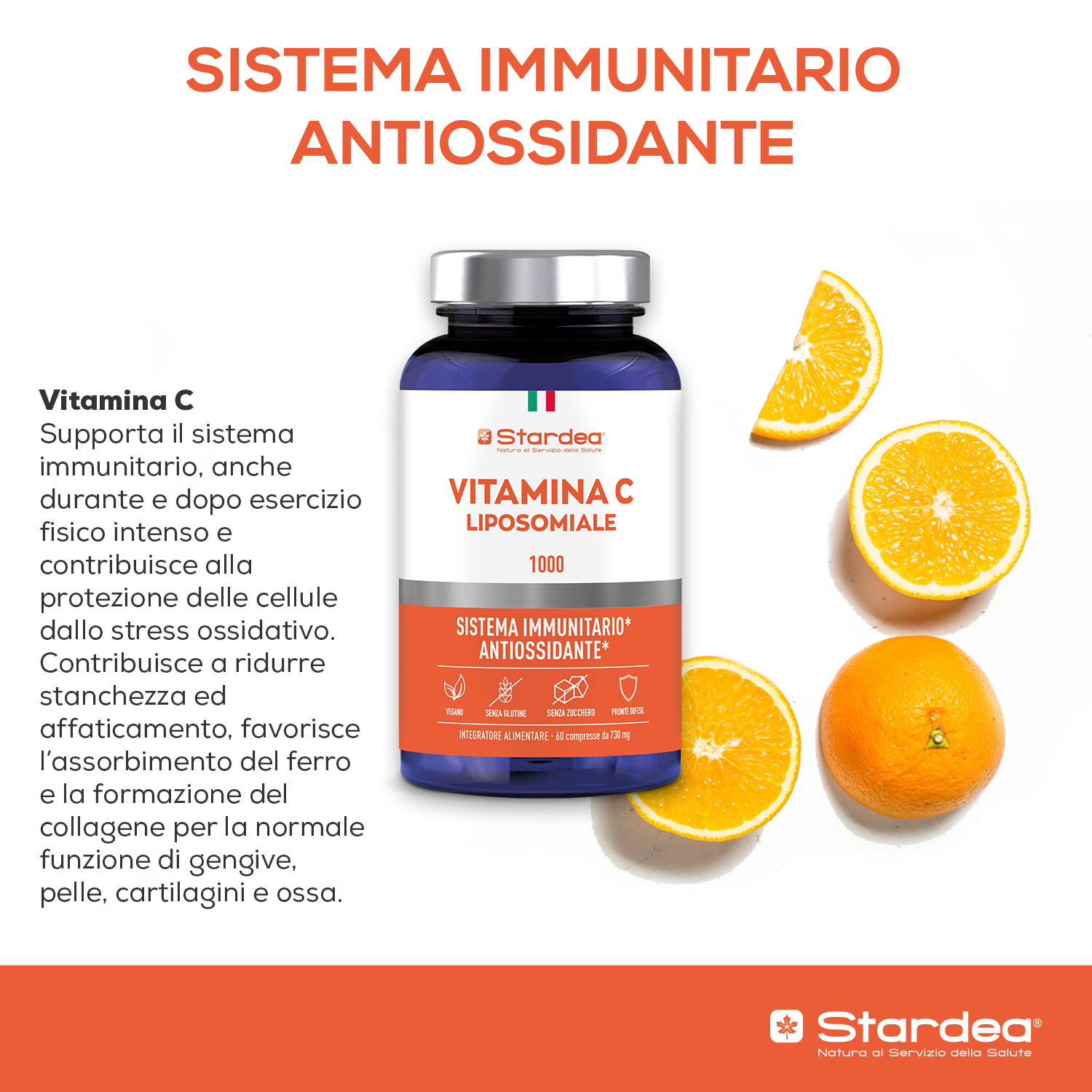 STARDEA VITAMINA C LIPOSOMIALE 1000 - Compresse - Integratore alimentare 
