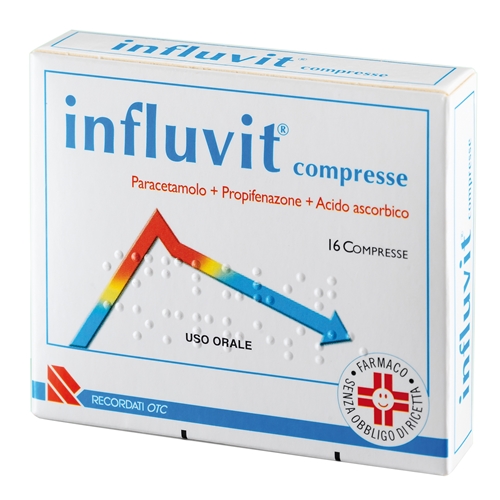 Influvit Paracetamolo 150+300+150 mg 16 Compresse
