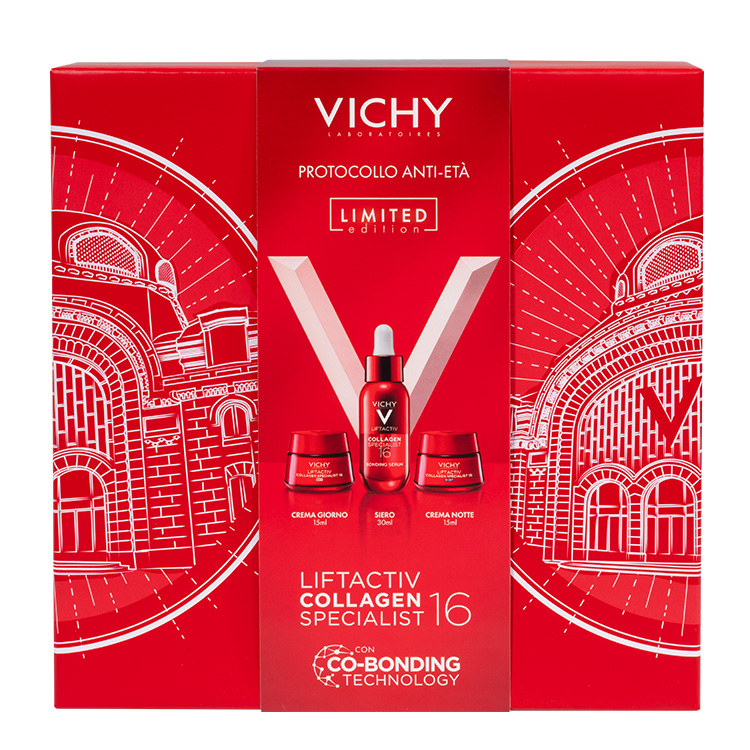 Vichy Cofanetto Spa Protocollo Antietà Liftactiv Collagen Specialist 16 Siero 30ml + Crema Giorno 15ml + Crema Notte 15ml
