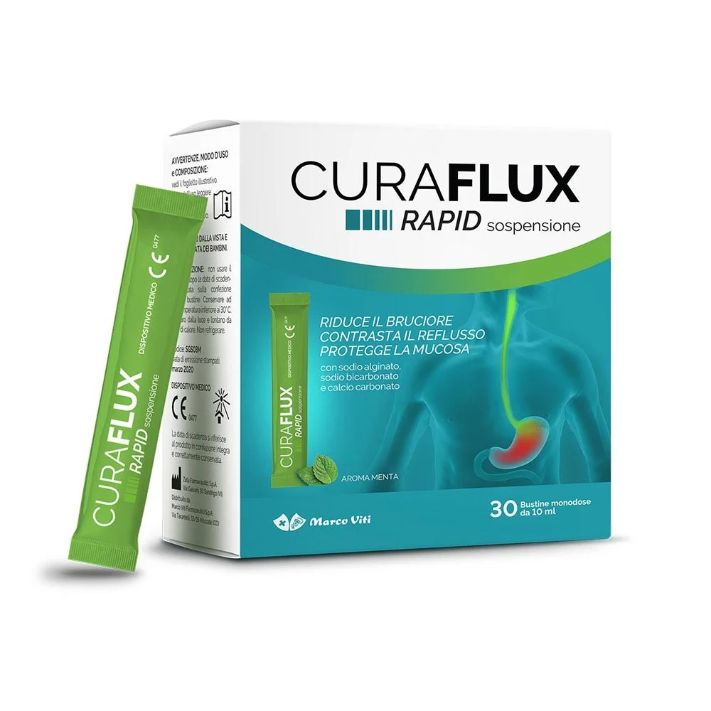 Marco Viti Curaflux Rapid 30 Bustine Sospensione Orale per Reflusso