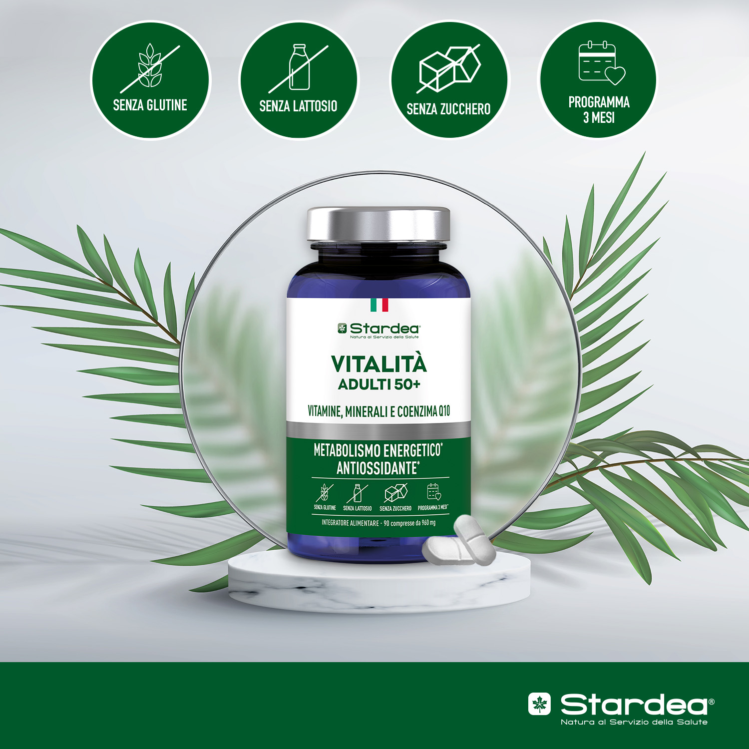 STARDEA VITALITA'  Compresse - INTEGRATORE ALIMENTARE  VITAMINE, MINERALI E COENZIMA Q10