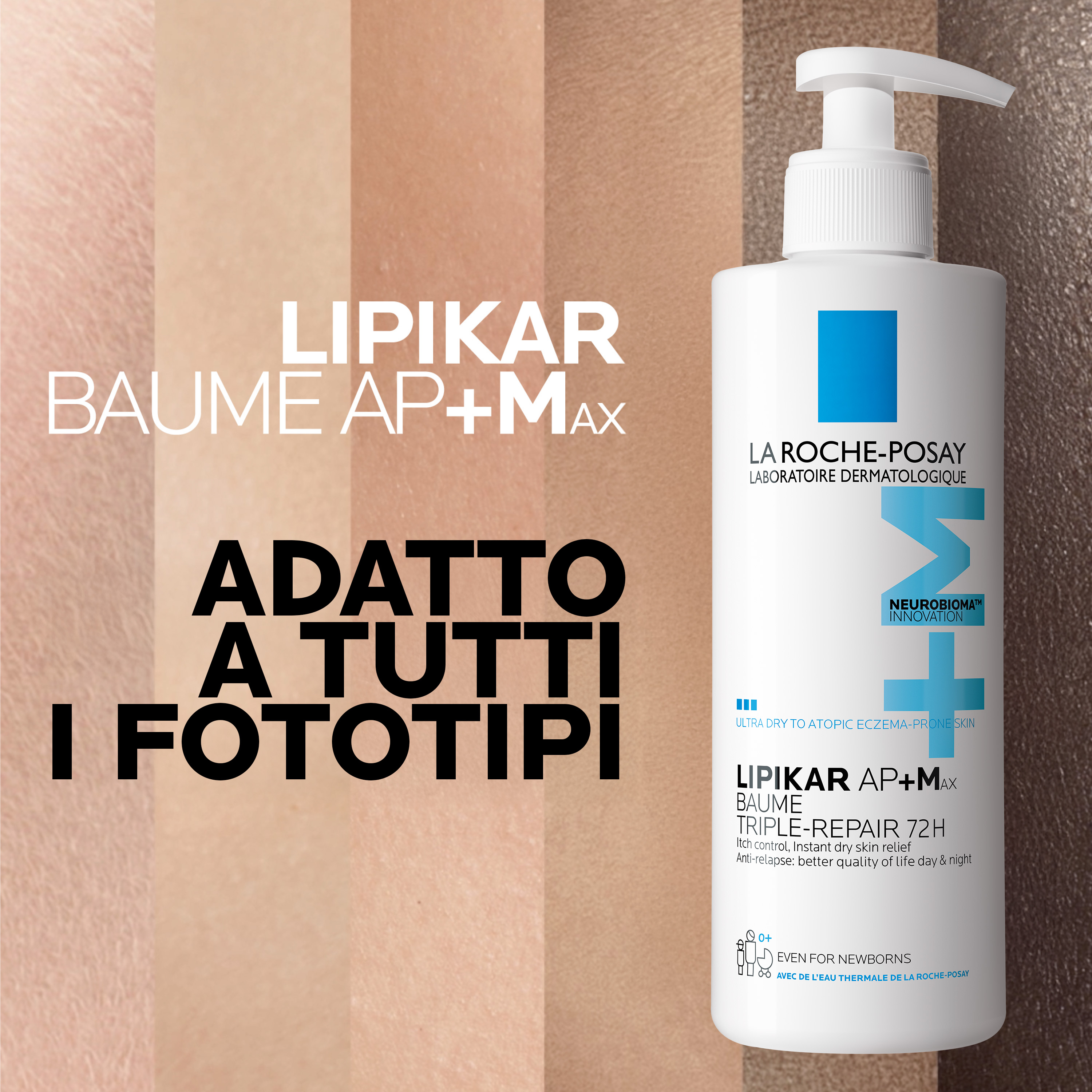 La Roche-Posay Lipikar Baume AP+MAX - Balsamo Relipidante Per Pelle Secca 400 ml