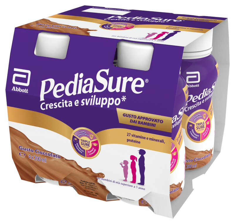 Pediasure Crescita e Sviluppo Drink 4x200ml cioccolato