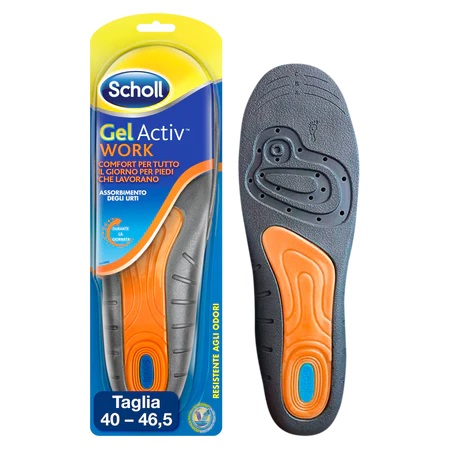 Scholl GelActiv Work Uomo - Soletta in gel - 1 paio