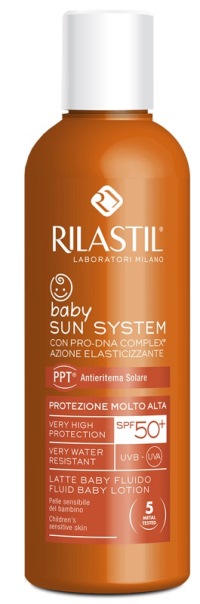 Rilastil Sun System Baby Latte Solare Fluido SPF 50+ Protezione Bambini 200 ml