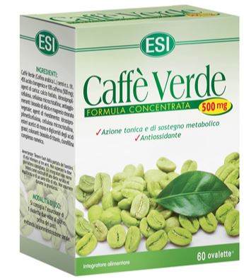 Caffè Verde Esi - Integratore antiossidante e per il controllo del peso - 60 ovalette - 500 mg
