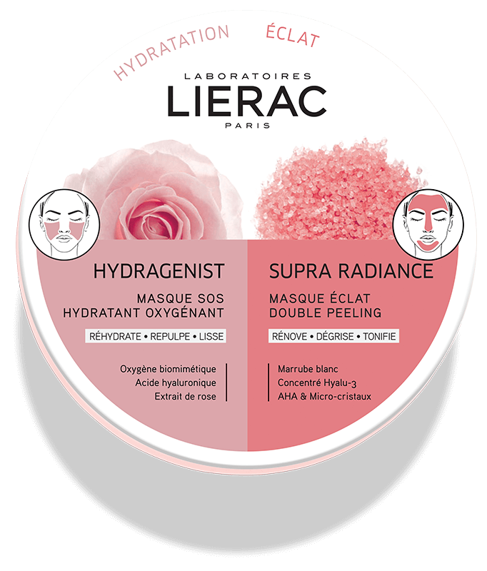 Lierac Hydragenist + Supra radiance duo Maschera Viso 2x6ml