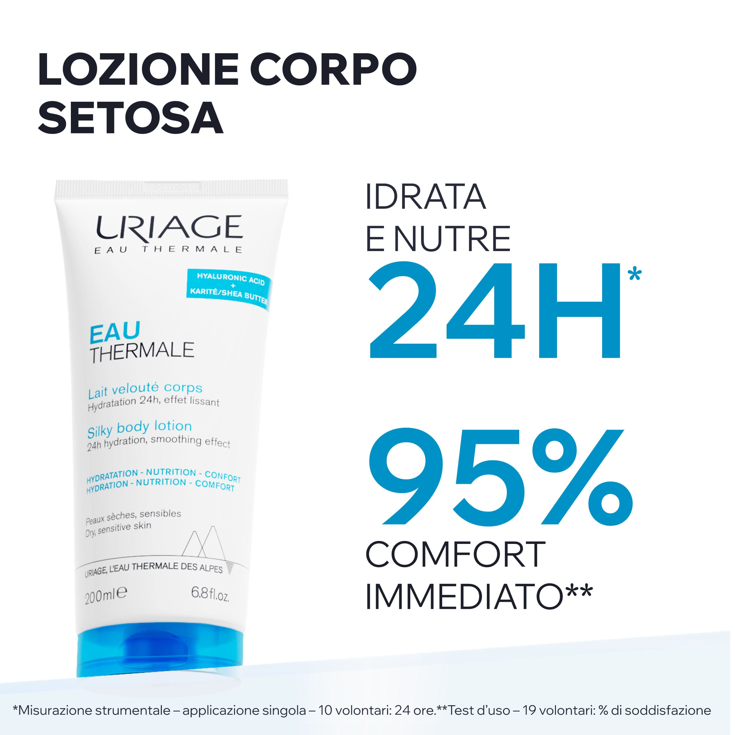URIAGE EAU THERMALE Latte corpo idratante 24H 200ml
