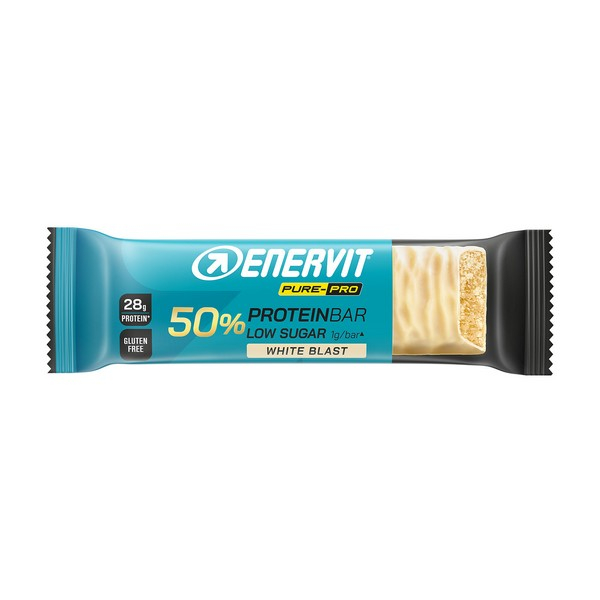 Enervit Pure Pro Protein Bar 50% Cioccolato Bianco - White Blast - Barretta da 55gr