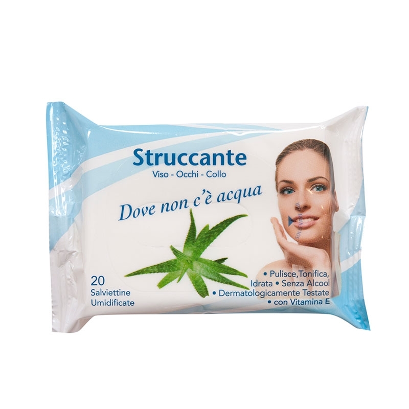 DOVE NON C'E' ACQUA SALVIETTINE STRUCCANTI 15 PEZZI