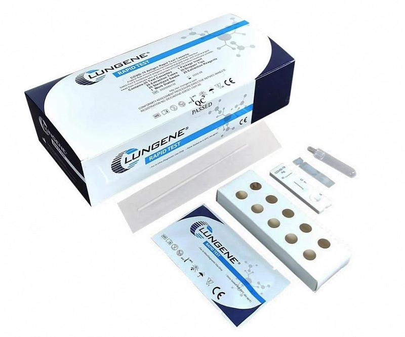 25 TAMPONI CLUNGENE TEST ANTIGENICO RAPIDO TAMPONE COVID-19