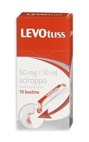 Levotuss Sciroppo Tosse 60mg/10ml Levodropropizina 10 Bustine 