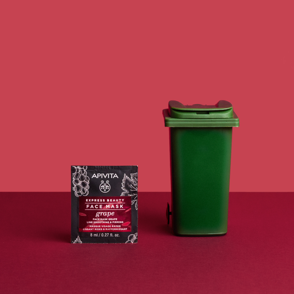 APIVITA Express Beauty Maschera Viso all'Uva Liftante e Rassodante 2X8ML