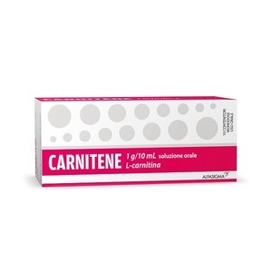 Carnitene 1g/10ml  L-Carnitina Soluzione Orale 10 Flaconcini Monodose