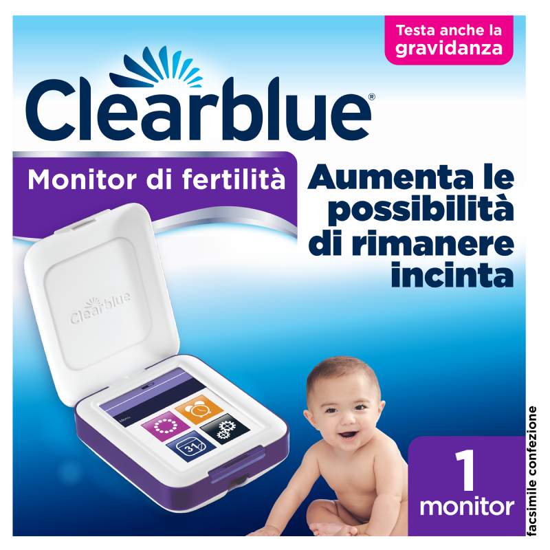 Monitor Di Fertilità Clearblue Avanzato. Aumenta le tue probabilità di rimanere incinta, 1 Monitor (Stick di Test venduti separatamente)