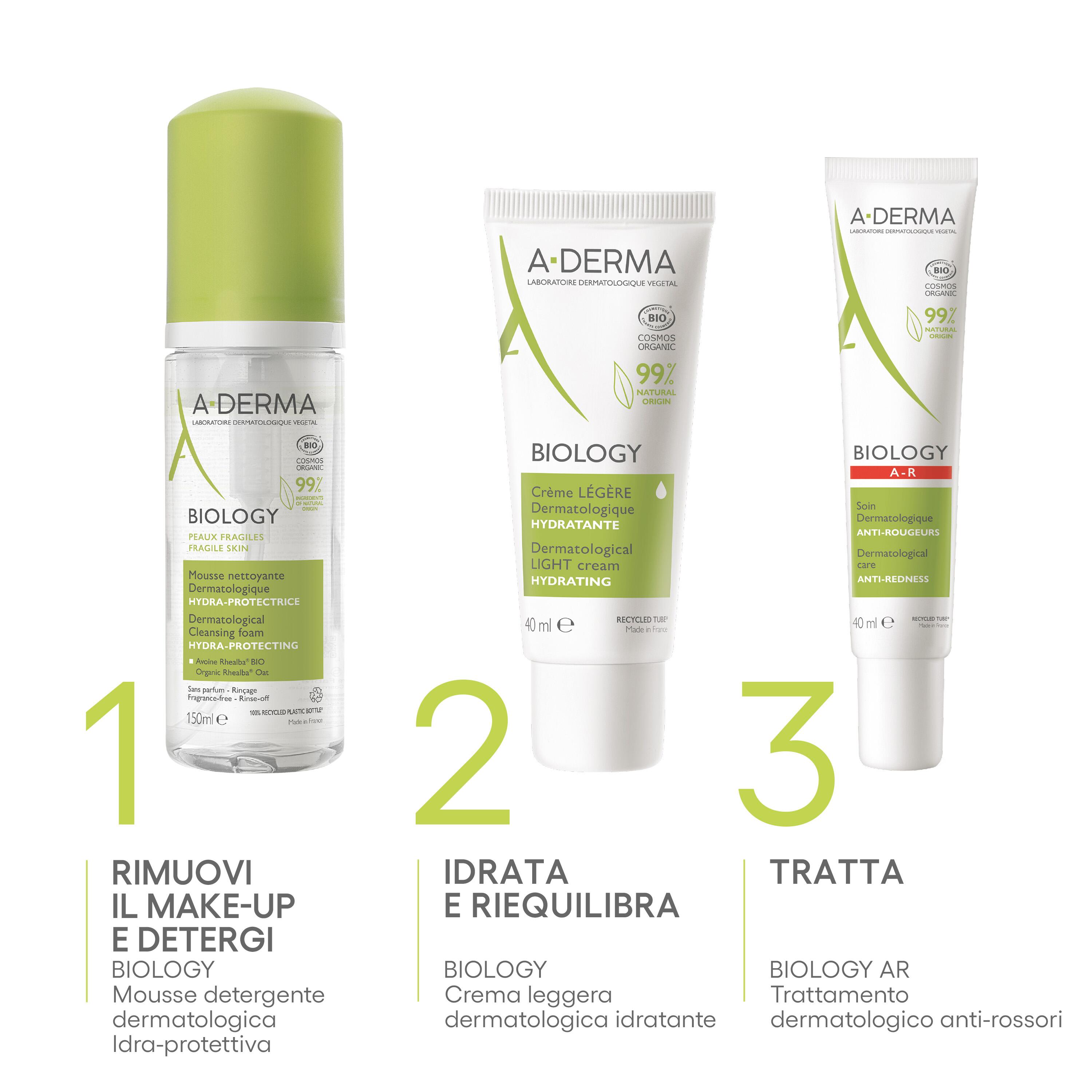 A-Derma - Biology Mousse Detergente Dermatologica Idra-Protettiva 150 ml