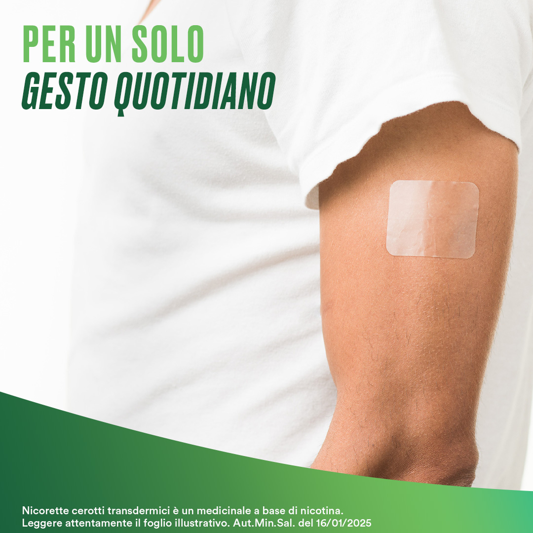 Nicorette 7 Cerotti Transdermici 10 mg Smettere di Fumare