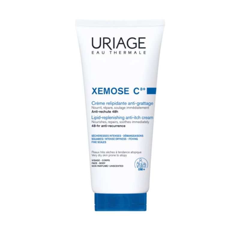 Uriage Xémose C8+ Crème Relipidante Anti-Grattage - Crema Relipidante Antiprurito 200 ml