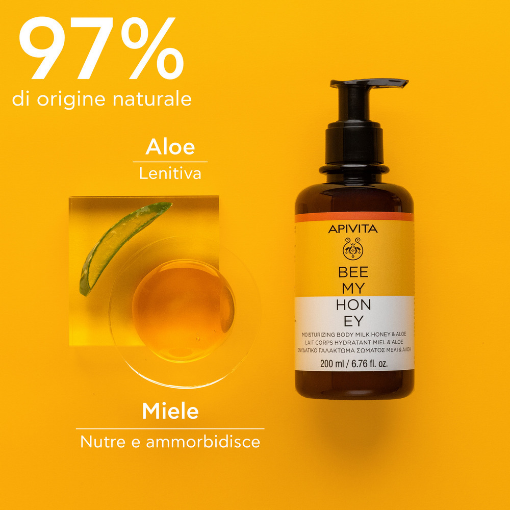 Apivita Bee My Honey - Latte Corpo Idratante E Nutriente Con Aloe E Miele 200 ml