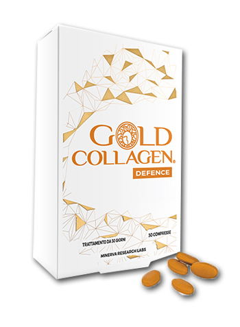 Gold Collagen Defence integratore alimentare utile per la pelle 30 compresse