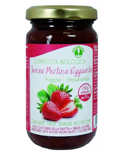 Probios Composta Biologica alle Fragole Senza Pectina Aggiunta