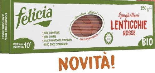 FELICIA BIO  SPAGHETTONI LENTICCHIE ROSSE 250G