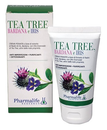 Pharmalife Crema Pomata tea tree bardana e iris 75ml