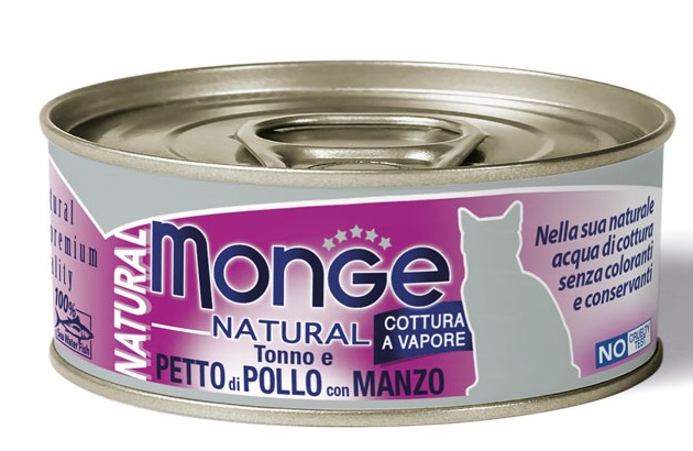 MONGE NAT POLLO/MANZO 80GR